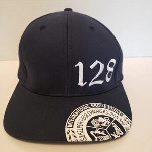 International Brotherhood Local 128 Ontario Mens Dark Blue Fitted  Ball Cap.